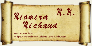 Miomira Michaud vizit kartica